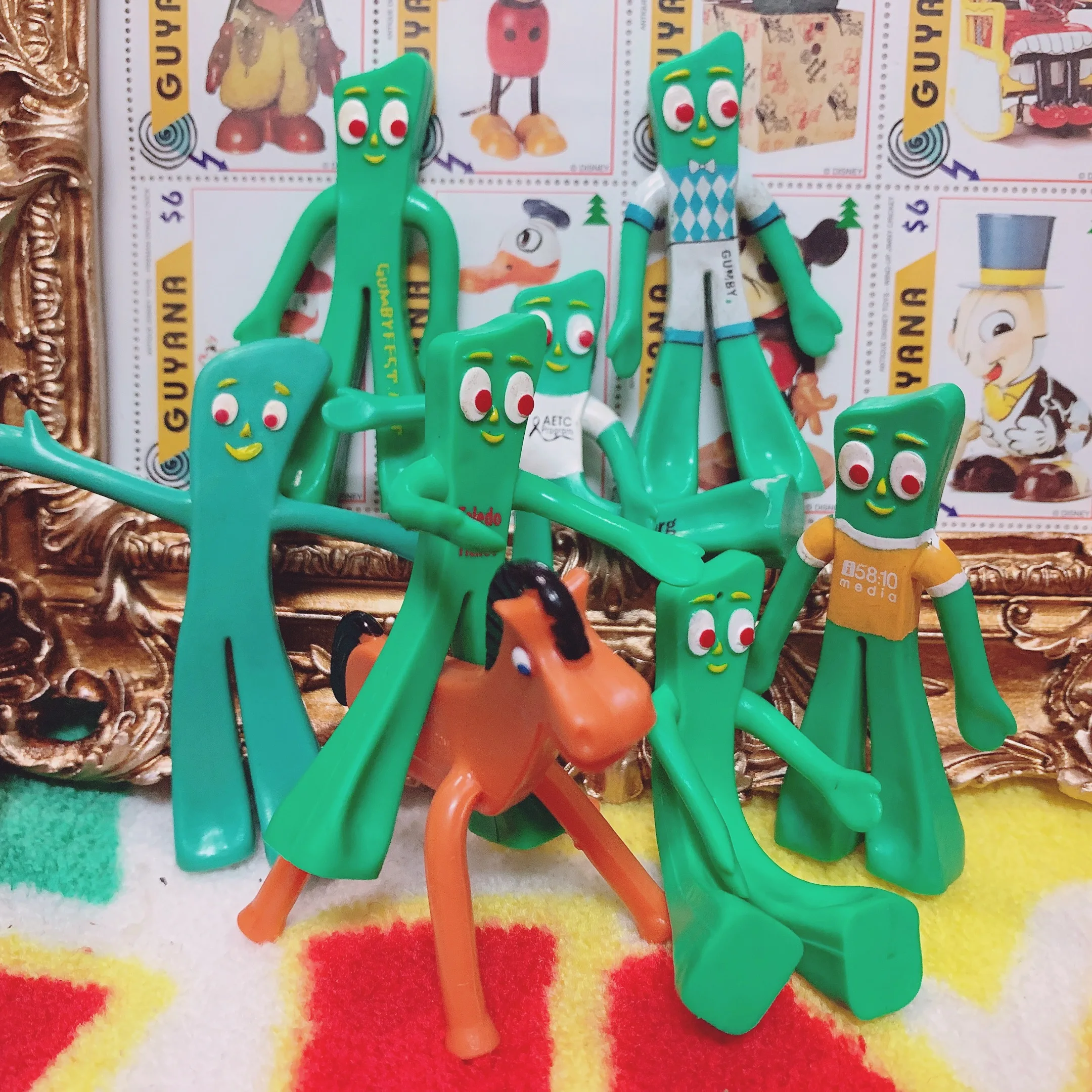 

American Retro Classic Gumby Toy Figure een Little Guy Wire Doll Loose Goods Cartoon Sle Collectible Action Figure