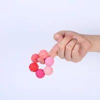 6pcs AHDH Silicone Magnetic Ball Stress Relief Toy Finger Stress Relief Educational Toy Novelty Magnetic Fidget Roller 6