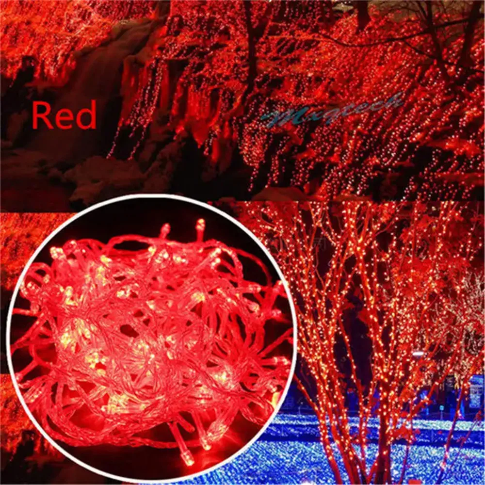 10M 100 LED String Light for Wedding Fairy Christmas Lights Outdoor Twinkle Christmas Tree Decoration Outdoor LED Christmas