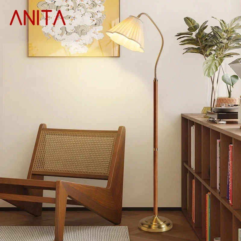 ANITA Contemporary Floor Lamp Nordic Family Iiving Room Bedroom Homestay Creativity  LED  Decorative Standing Light