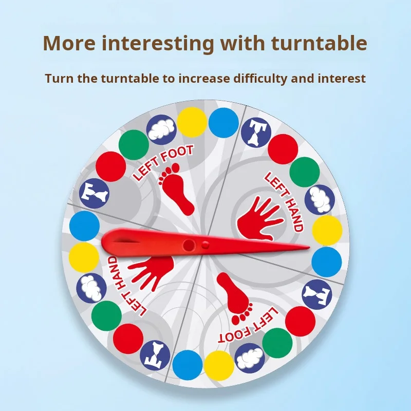 لعبة الحفلات العائلية، ألعاب الإعصار، ألعاب داخلية وخارجية، لعبة التواء الجسم للأطفال والكبار، أدوات جماعية تفاعلية #6