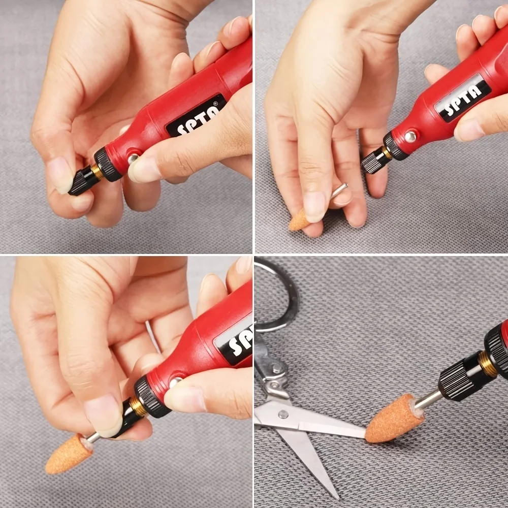 10/50 Pcs Abrasive Mounted Stone Grinding Wheel Head Mounted Grinding Point Stone Heads for Dremel Rotary Tool Grinding Stone