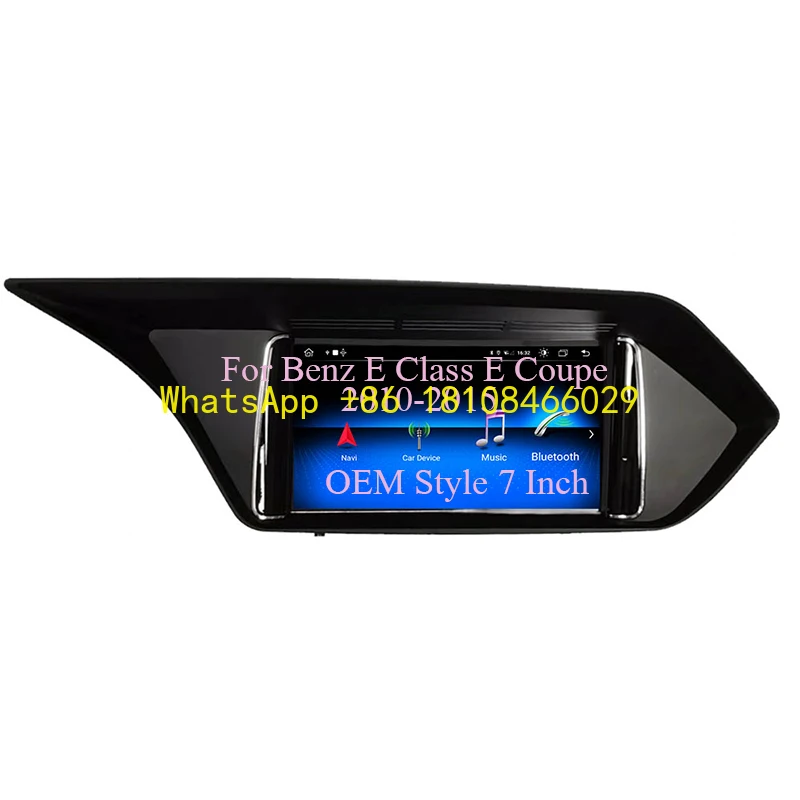 

OEM 7" Wireless Carplay Android 13 MTK 8259 GPS Navigation Touch Screen Multimedia Player for Mercedes Benz E Class 2010-2015