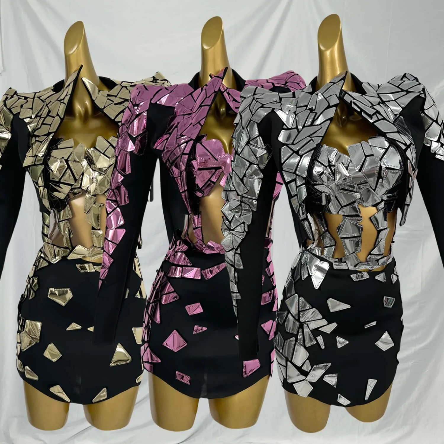 

Suipian сексуальный блестящий бюстгальтер с блестками, мини-юбки, комплекты одежды для певицы, танцовщицы, одежда для выступлений на сцене, женское облегающее вечернее платье для ночного клуба