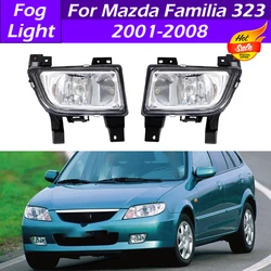 For Mazda Familia 323 2001 2002 2003-2008 Car Front Bumper Fog Light Foglamp Fog Lamp Assembly Front Driving Light With Bulb