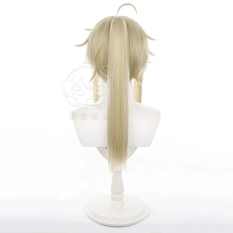 Honkai Star Rail Yanqing cosplay pelo sintético resistente al calor pelucas para fiesta de Halloween