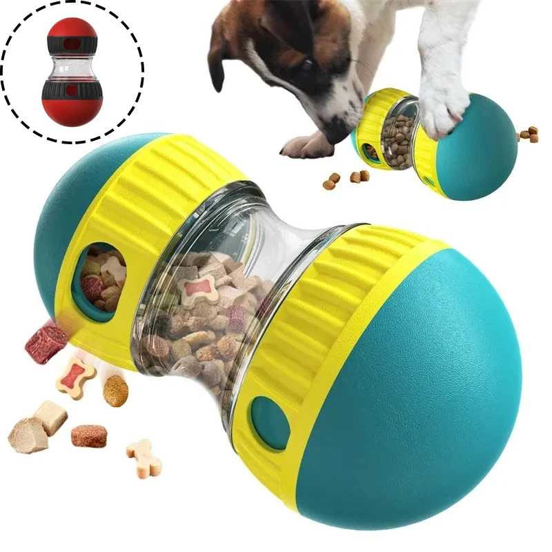 Dog Toys Improve Intelligence Elliptical Tracks Rolling Balls Leaky Treats Raise Good Habits Sturdy Interactive Pet Toys