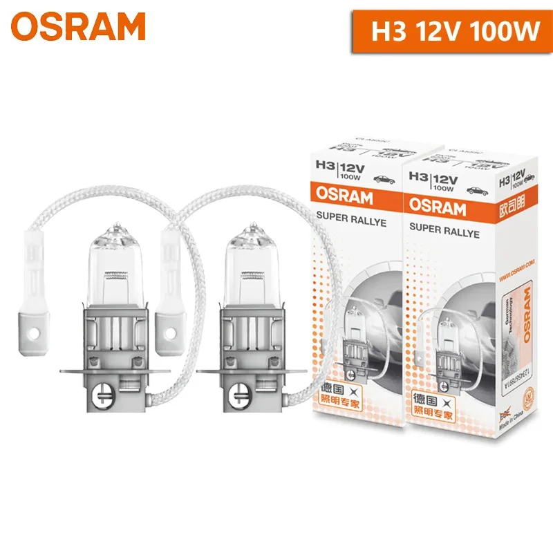 Osram 2 Stuks H1 H4 H3 H7 12V Auto Halogeen Koplamp Standaard Lampen 3200K Originele Lampen Auto Grootlicht Mistlampen, Paar