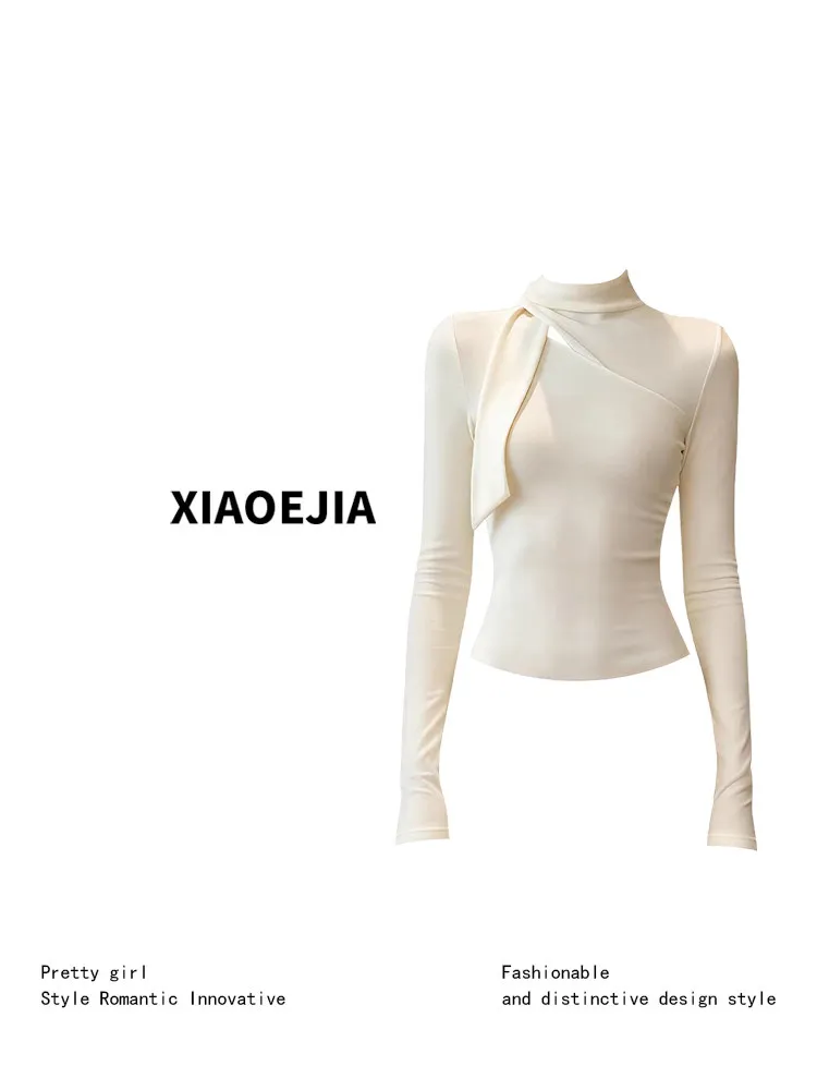 Women GothicT-shirt Harajuku Y2k Tee Top 90s Vintage Long Sleeve Turtleneck T-shirts Emo 2000s Clothes 2026 Autumn