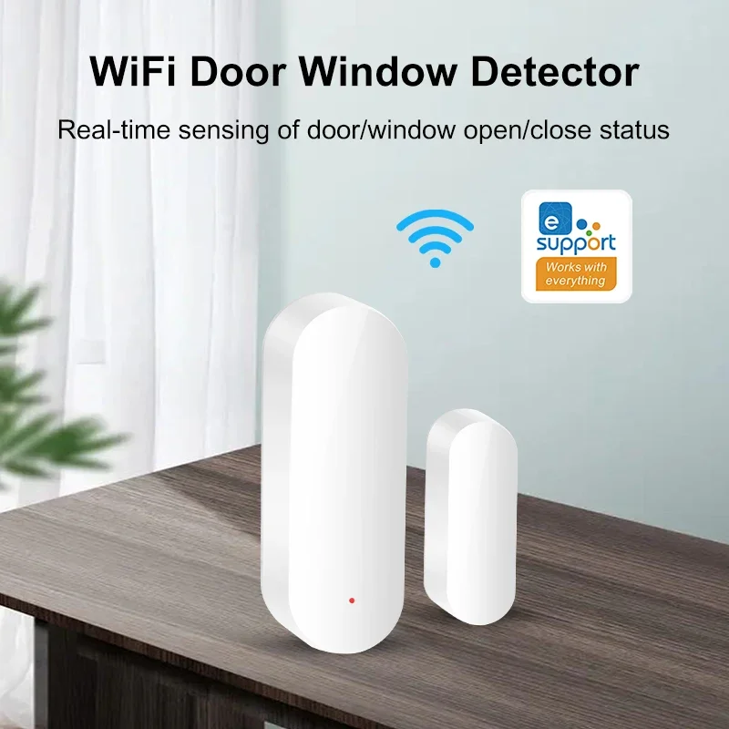 EWelink WiFi Smart Doors and Windows Magnetic Security Alarm APP Remote Monitor Works with Alexa Google Home HA Salute Yandex