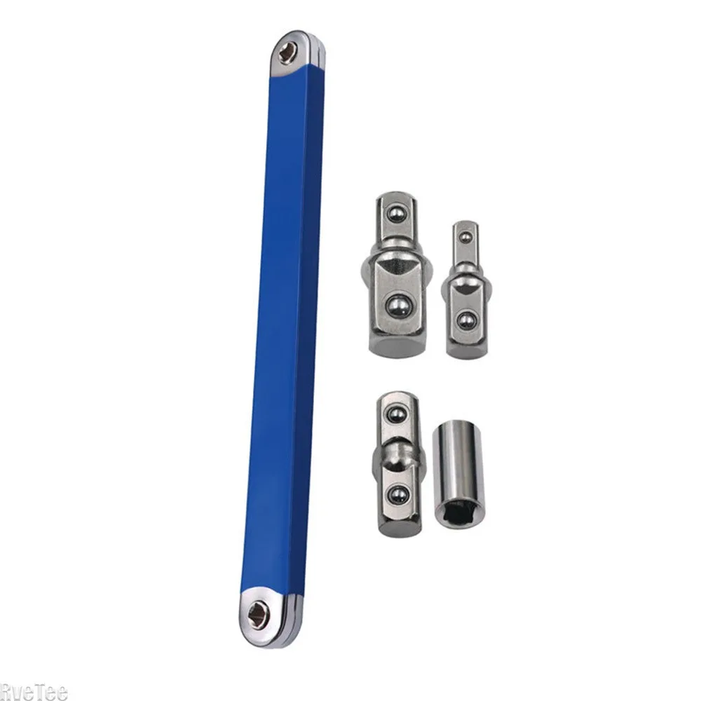 4 in 1 Offset Wrench Extension Adapter Dual Purpose Impact Socket Ratchet Compact for Automotive Repair Tool