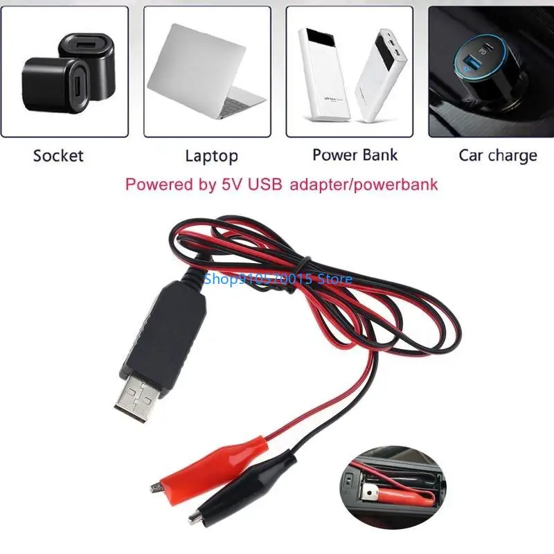 B95C 2m USB 5V to 3V Converter Step Up Converter Power Cable for Fan Lamp Toy's Remote and more 3V Devices