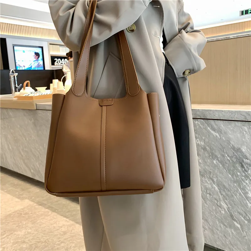 New Fashionable PU Leather Women Shopping Bags Party High Capacity Design Brand Popular Multifunction Luxury Ladies Handbags