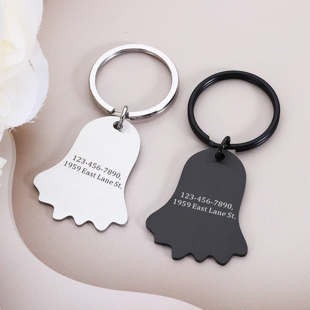 Custom Halloween Pet ID Tag Free Engraving Name Number Anti-lost Collar Personalized Dog Cat ID Tag for Kitten Accessories