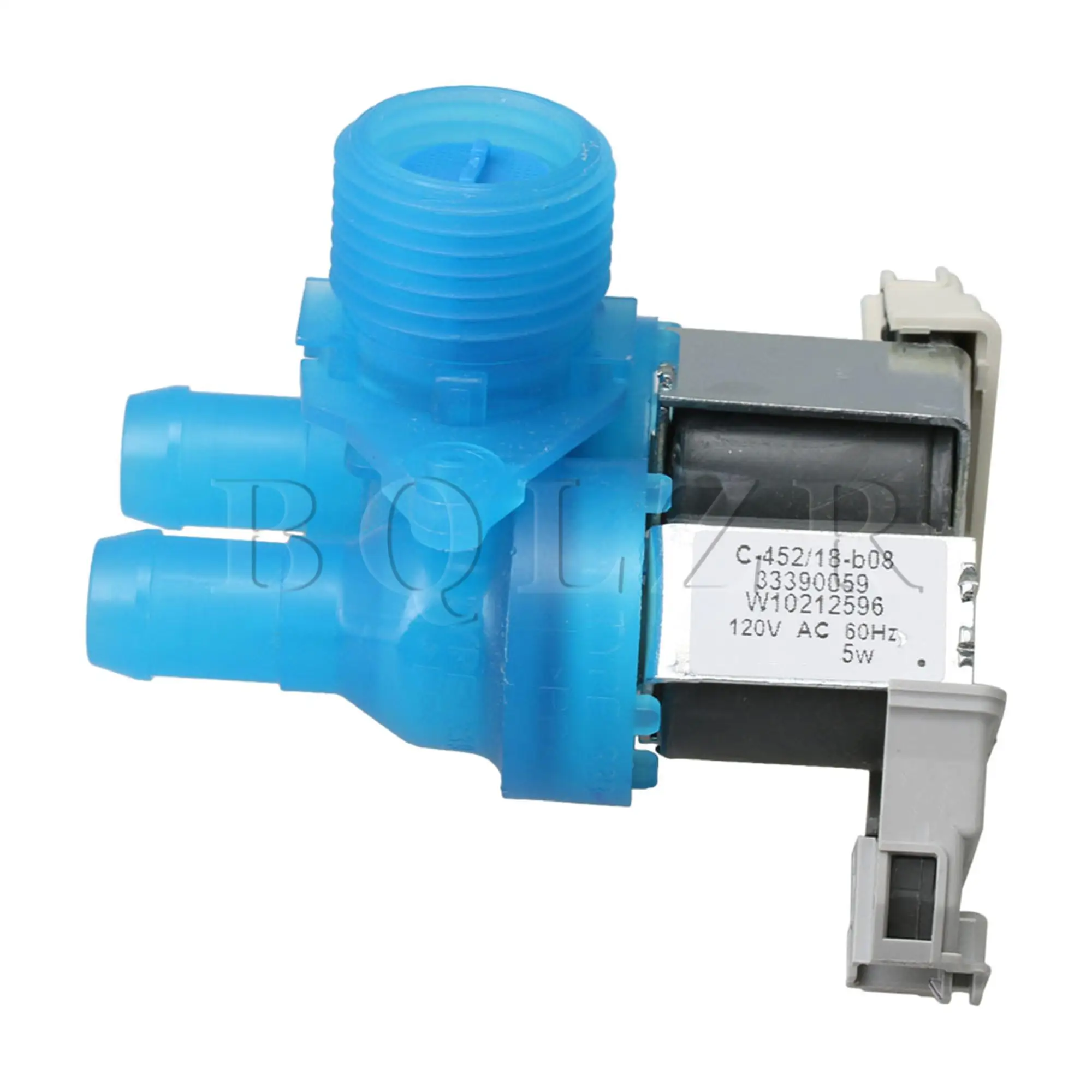 BQLZR 9.2x6.3x9cm Mulitcolor Plastic & Metal Washing Machine Water Inlet Valve W10212596 Replacement for Whirlpool