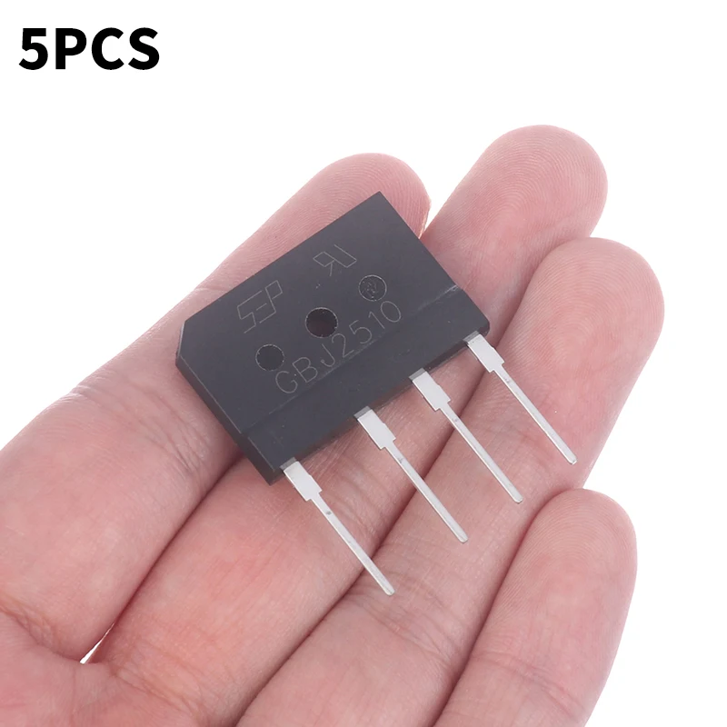 1Pc Brand New 5PCS Household Electronic DIY Accessories 25A 1000V Diode Bridge Rectifier For GBJ2510