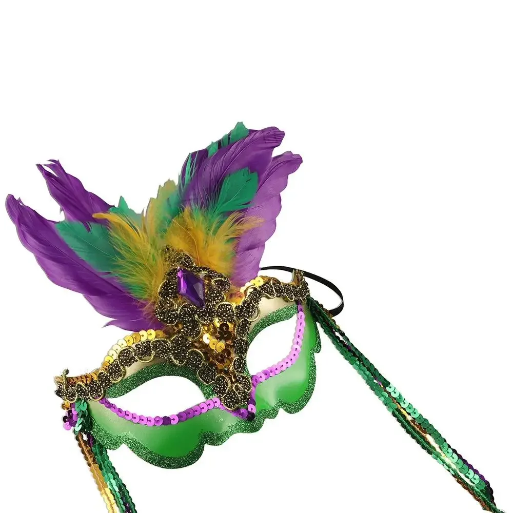 Nightclub Party Supplies Peacock Feather Mask Hollow Out Makeup Carnival Mask Plastic Venice Masquerade Masks Costume image 3