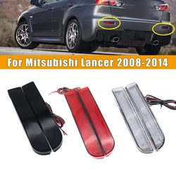 2pces LED Car Rear Bumper Reflector Light Tail Brake Stop Running Light For Mitsubishi Lancer 2008-2017 All Suitable