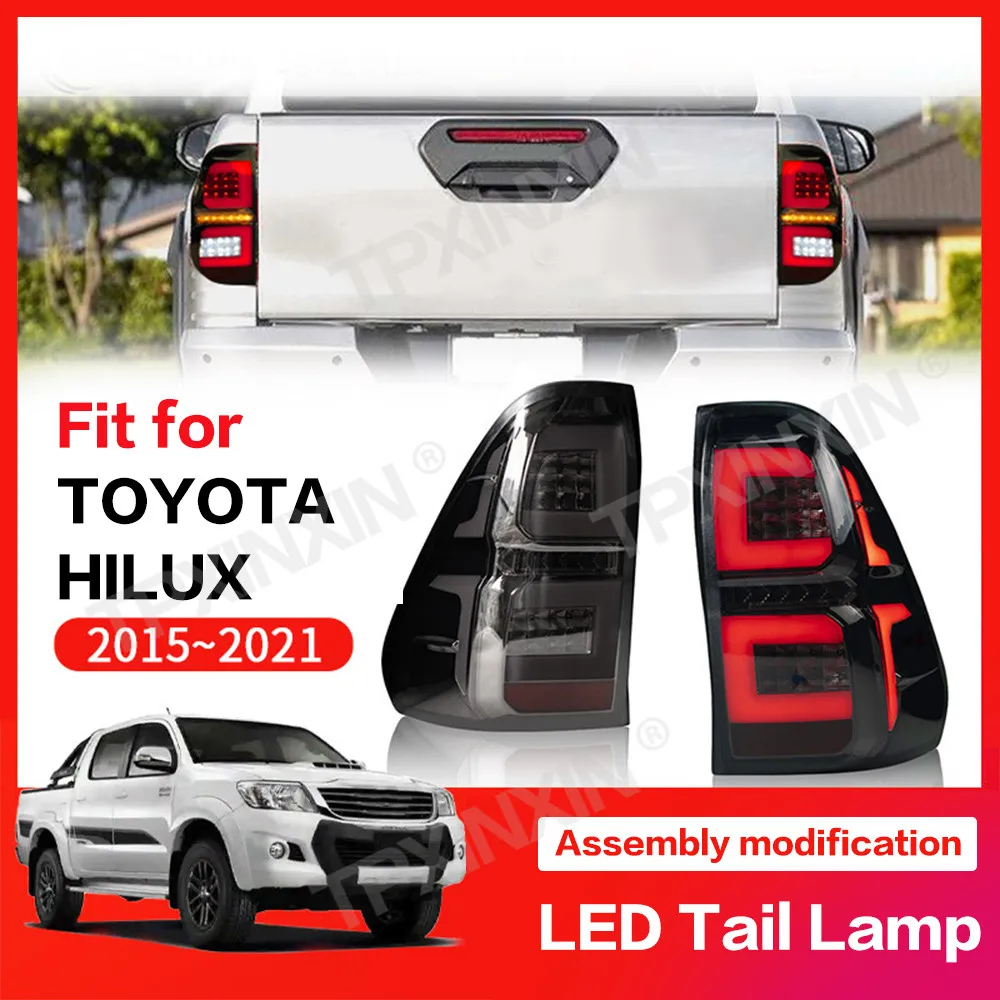 High Quality Auto Parts Suitable For Toyota Hilux 2015-2021 Tail Light LED Assembly Modified Tail light High Quality HOT SALES