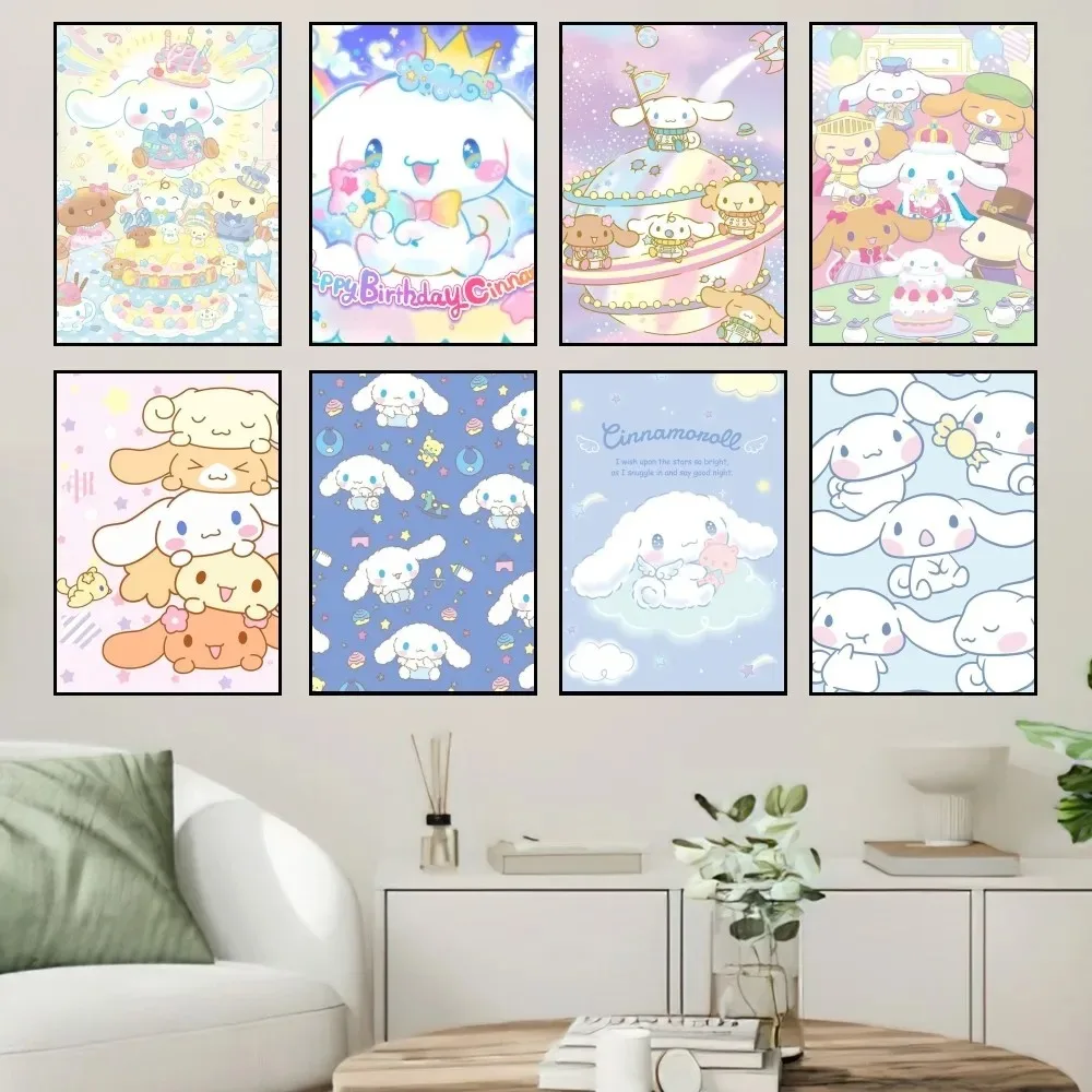 

MINISO Sanrio милый Коричный постер принты настенная живопись спальня гостиная настенная наклейка офис маленький