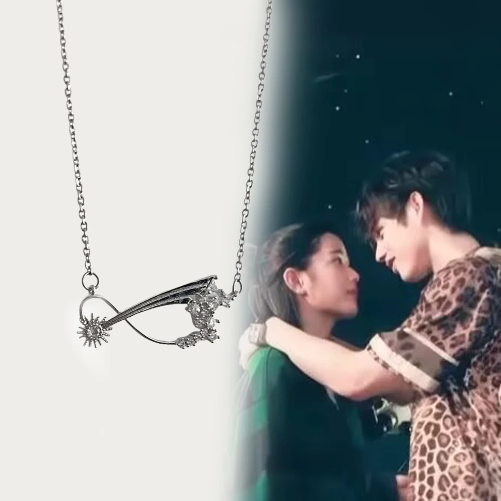 Serie de TV F4 Tailandia niños sobre flores tomillo Gorya Cosplay collar gargantilla de plata cadena colgante de aleación accesorios de joyería regalos