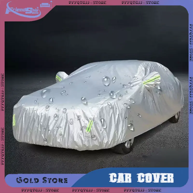 

Foldable Car Cover Outdoor Sedan Hatchback Sunshade Waterproof Dustproof Protection Cover Auto Accessories Vehicle Supplies