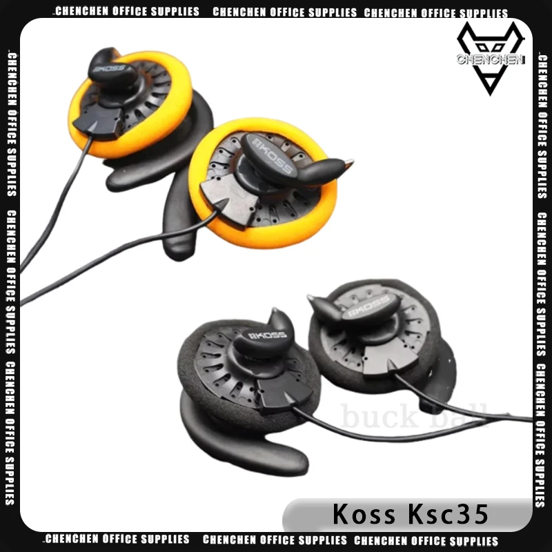 Koss Ksc35 Headphone Wired Light Weight 3.5mm Gaming Earphones Retro Ear Mount Custom Portable Esports Headphones Outdoor Gifts