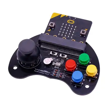 Yahboom Basic Gamepad Microbit Handle with Button Rocker Motor Buzzer for Root Education Can Control Microbit Robot Car