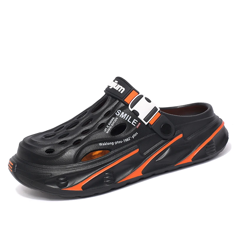 

Outdoor Fashion Men Eva Slippers Summer Non-slip Wear-resistant Soft Sole Flat Sandals Casual Beach Daily Slides