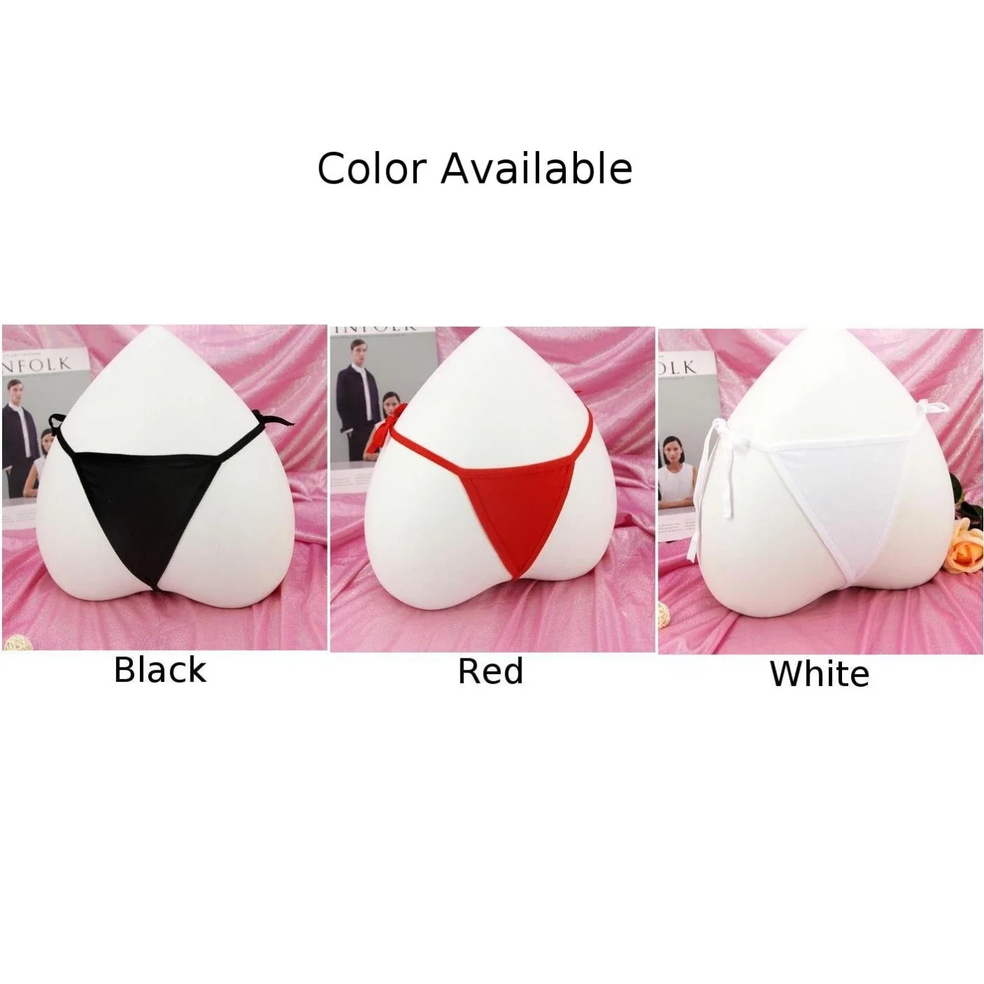 Tangas sexys con bolsa en T para parejas, ropa interior cómoda, calzoncillos, lencería, Unisex, Blanco, Negro, Rojo