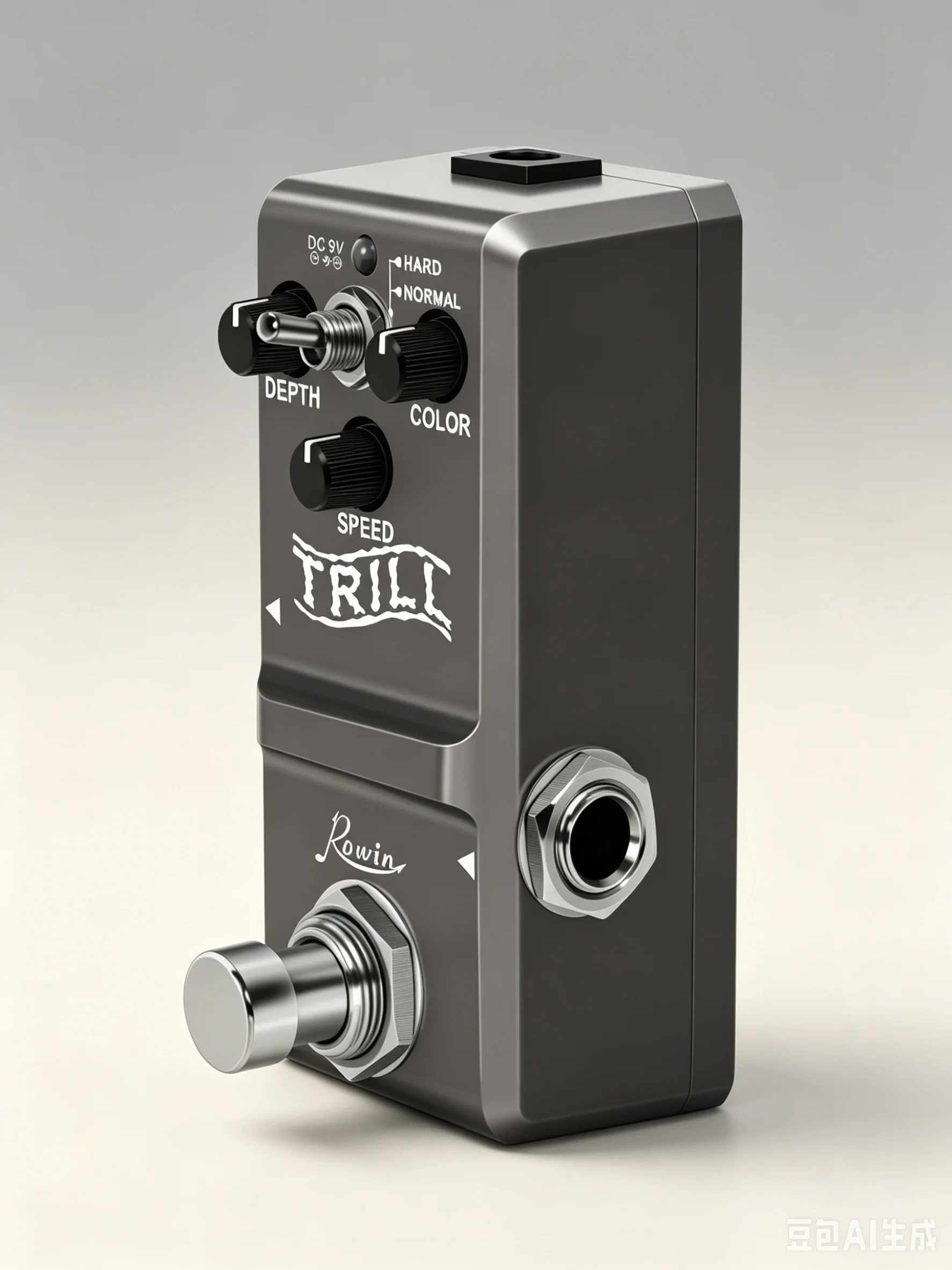 ROWIN LN-327 TRILL Optical Tremolo Guitar Effect Pedal, NORMAL & HARD Two Modes, Mini True Bypass Opto Tremolo Pedal