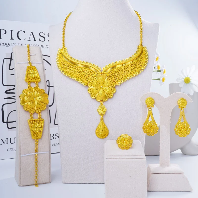 

European and American Fashion Jewelry Women's Necklace Set Goddess Accessories