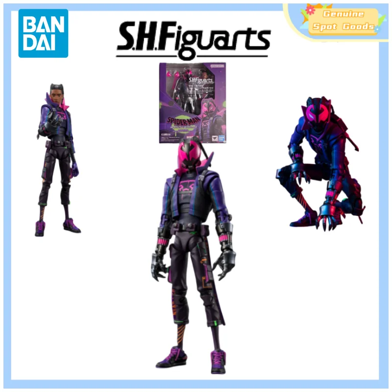 

Подлинная Bandai Spider-Man Into The Spider-Verse SHF Miles G.Morales, аниме-фигурки, модель, фигурка, подарок для игрушек, хобби, детей