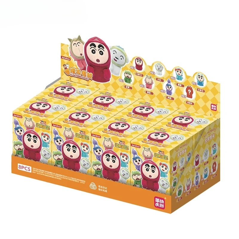 Crayonsehinchans-Juego de marionetas de dedo de peluche, juguetes de personajes de Anime bonitos para niños, juego interactivo para contar historias, regalo de muñecas de dibujos animados