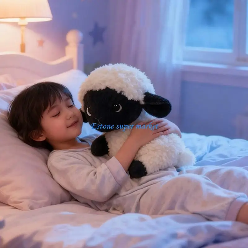 090B Lying Position Lamb Plush Toy Doll Soft Stuffed Animal Toy for Children Hugging