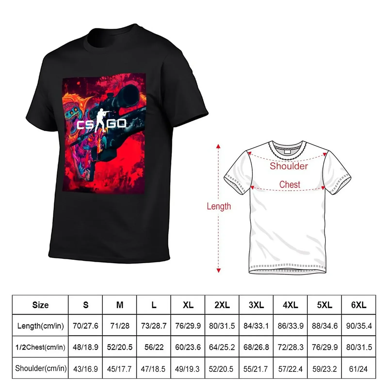 Hyper Beast CSGO T-Shirt cute clothes oversized summer tops graphic shirts black t shirts for men