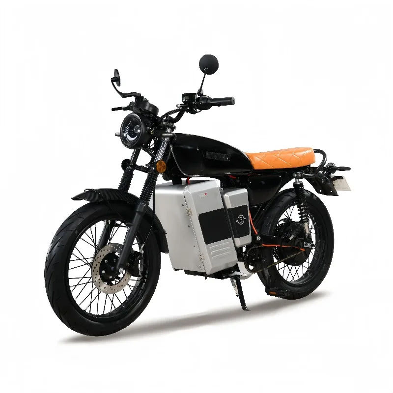 

2025 Newest 2025 Direct Export High-Power 72V Retro Electric Motorbike 80km/h Max Speed 3000W Options Adults Off-Road CG EFI Mot