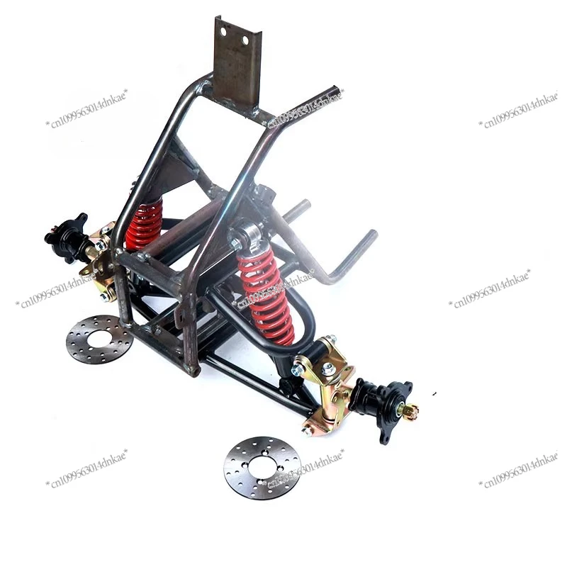 Homemade Four-wheel Motorcycle Accessories Modified Small Inverted Three-wheel Kart Front Frame Beach Suspension Disc Brake