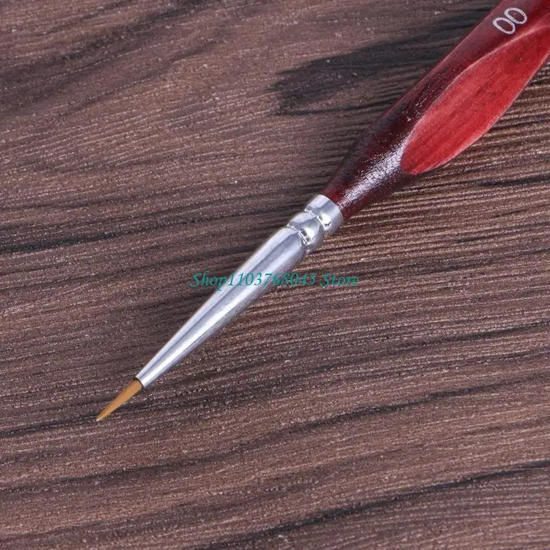 r53f 1pc تفاصيل الطلاء المصغرة فرشاة الشعر الذئب