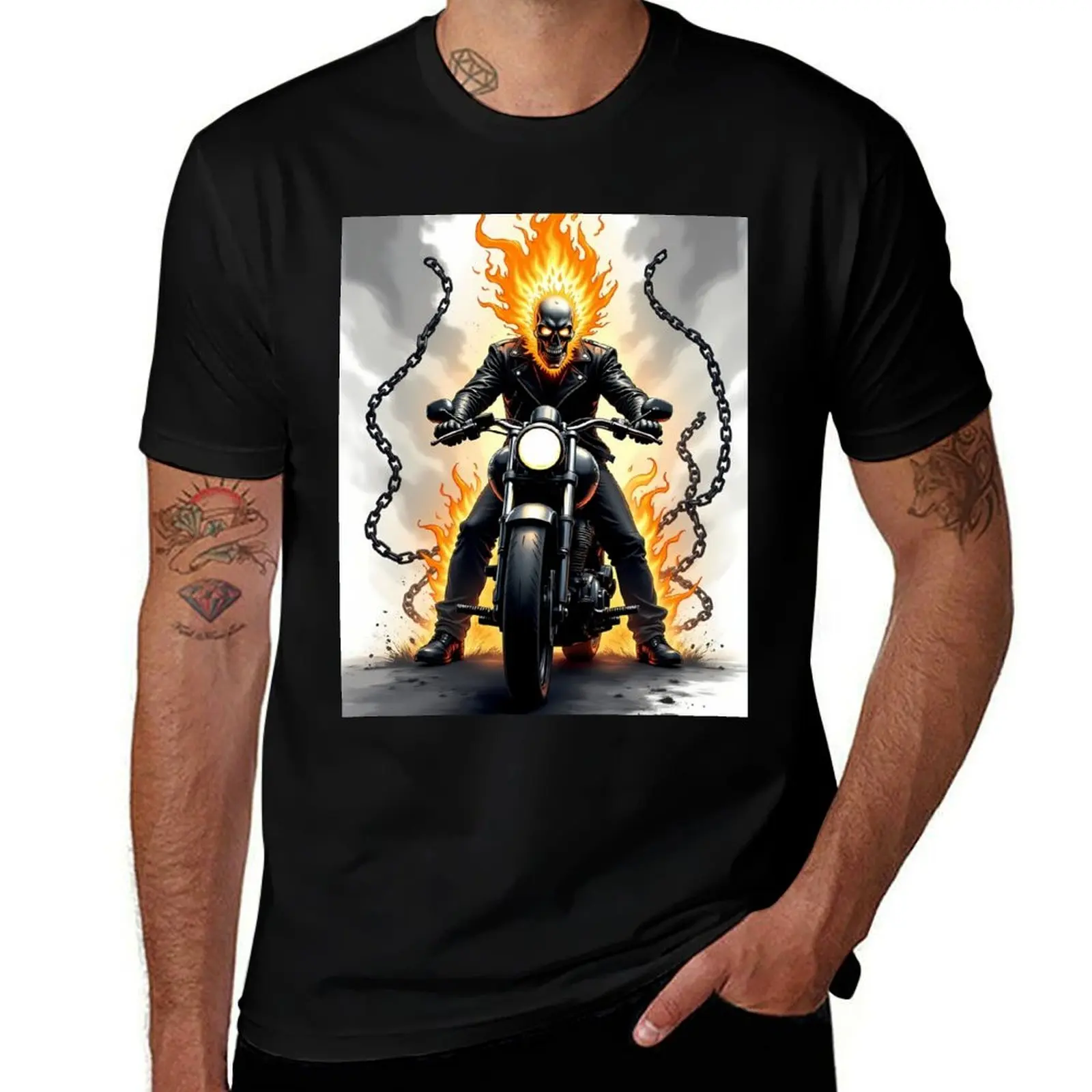 

Rider Ghost Fan Art T-Shirt man t shirts for men man t shirt heavy cotton man t shirt graphic T-Shirt
