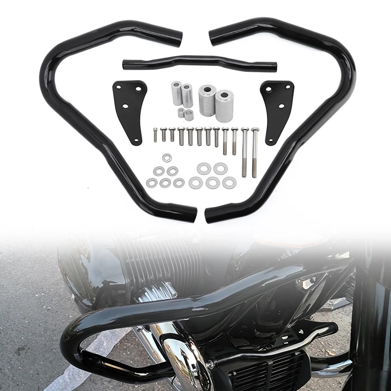 

Motorcycle Black Engine Guard Crash Bar For BMW R18 R 18 2020 2021 2022 2023 Frame Protection Bumper Protector Accessories