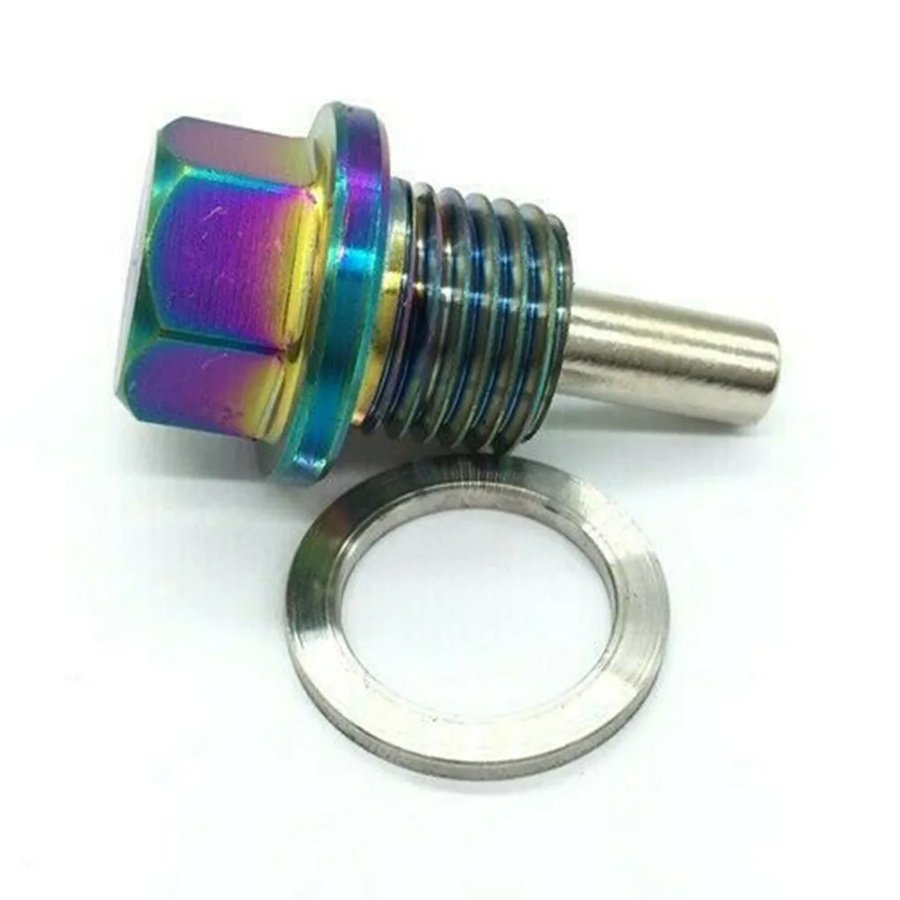 1 Pc Car Oil Drain Plug Screw Aluminum Alloy Magnetic M14xP1.5 For Honda For Mazda For Suzuki For Mitsubish.I For Hyundai