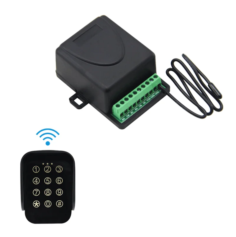 433.92MHz Access Control password Multi Function 433 transmitter receiver Wireless Keypad garage gate door opener