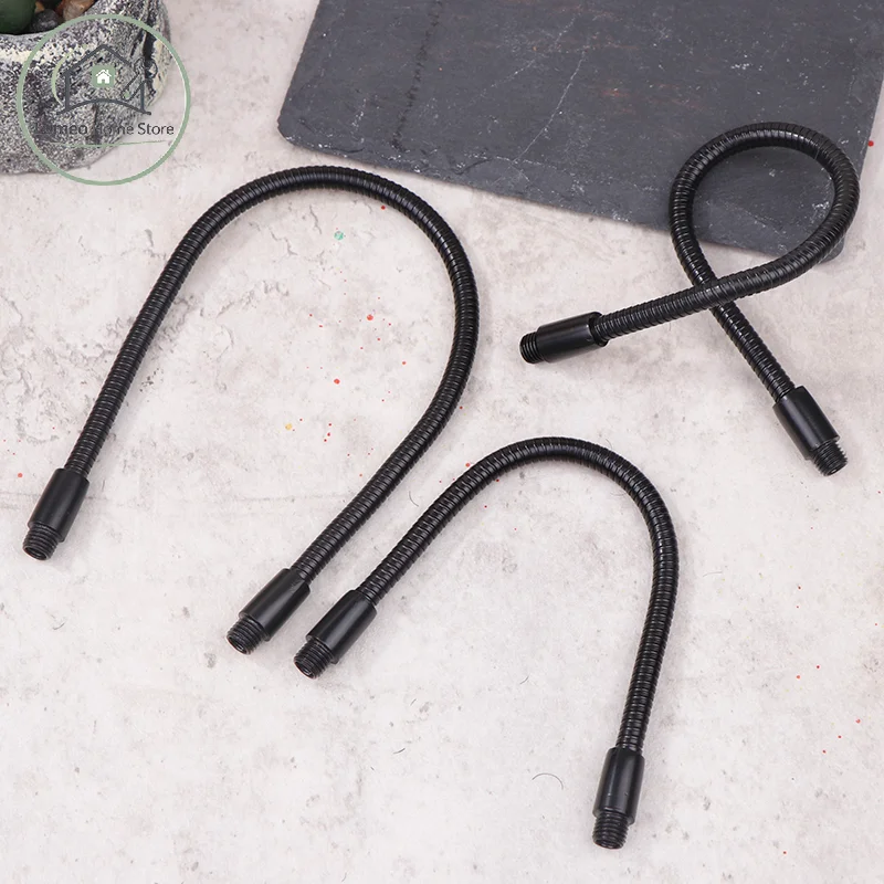 1Pc LED Gooseneck Metal Hose Dia 6MM Bendable DIY Black Shaping Universal Soft Tube For Table Lamp Spotlight Floor Lamp