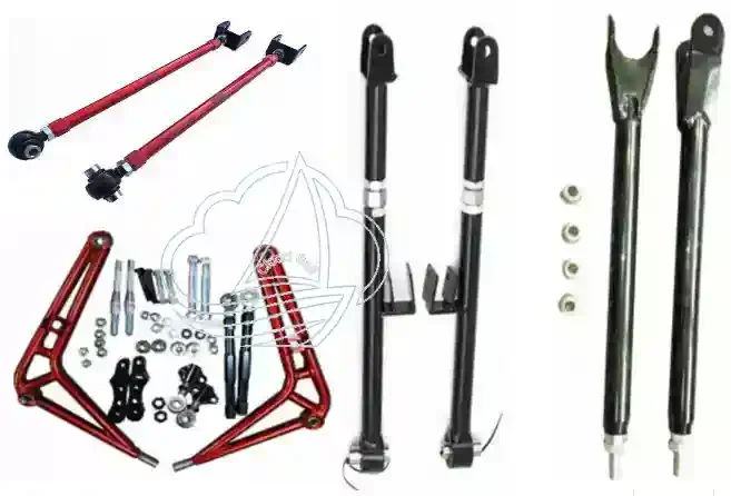 Tie Rod Style Rear Beam Angle Adjuster Large Angle Tuning Kit for Race Car Front Lower Control Arm