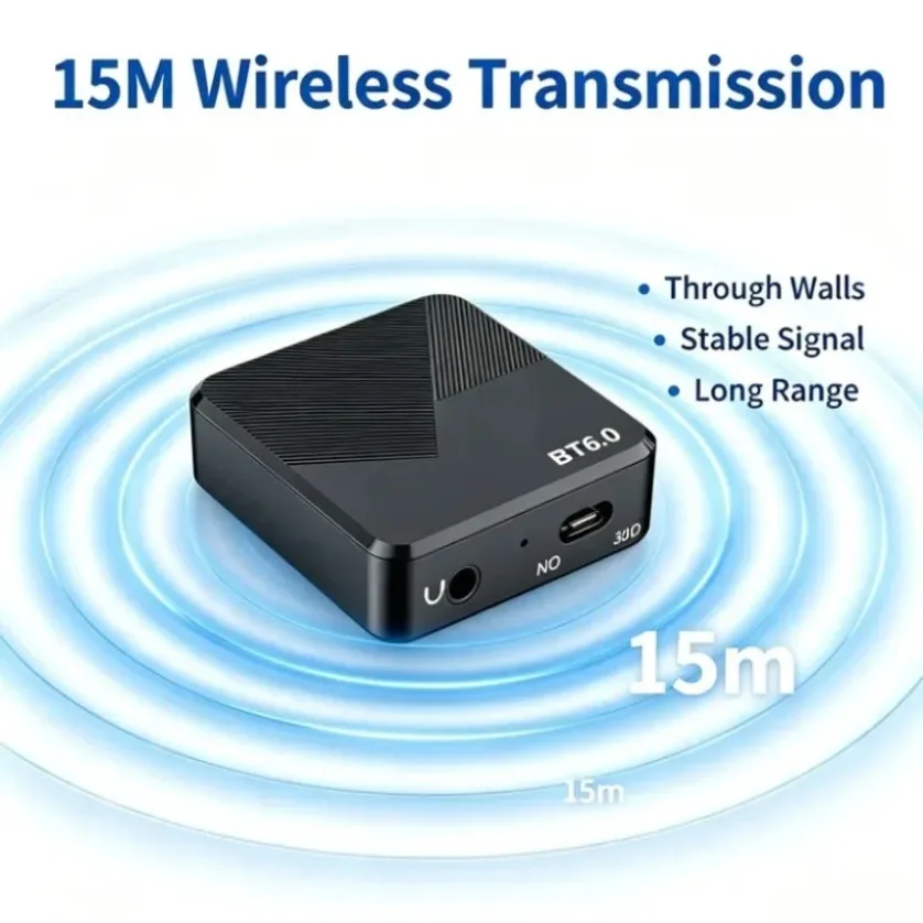 30Pin Dock Bluetooth Receiver 6.0 Audio Adapter Dual Output 3.5mm AUX HiFi Wireless Music Converter For Vintage Speaker Amp