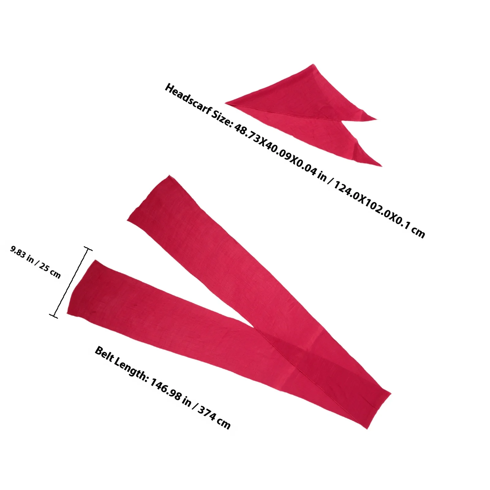 1 set rosso scuro pirata bandana cintura accessori per costumi cosplay di halloween donna uomo vestibilità regolabile stile medievale rinascimentale