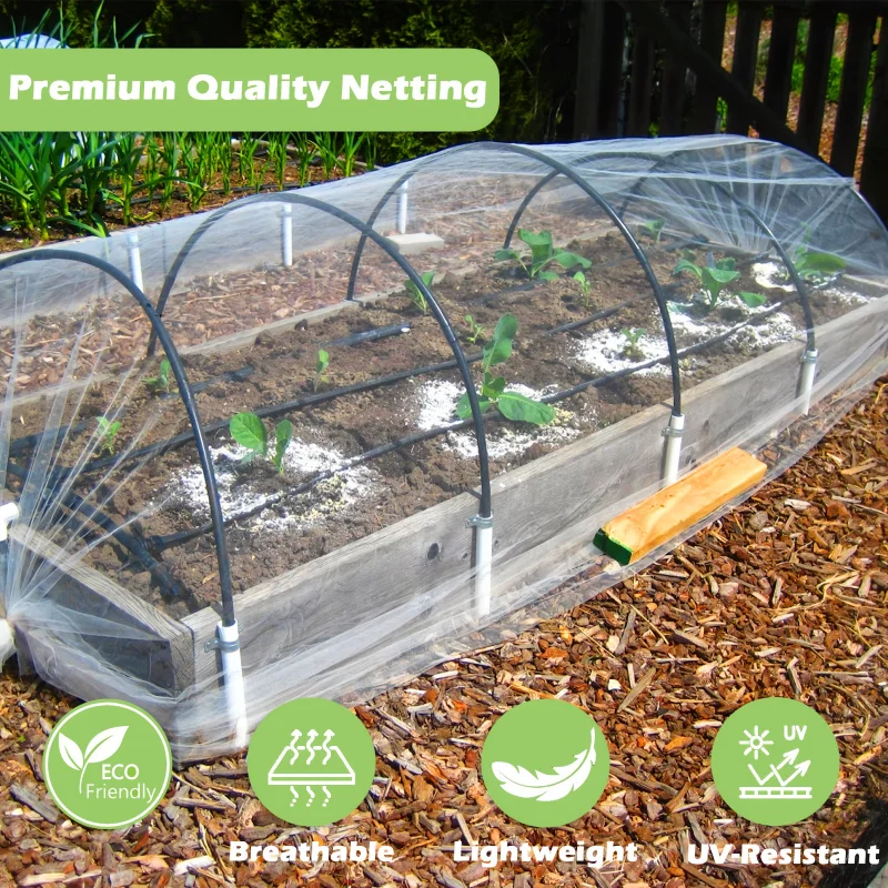 High Bed Insect Net for Outdoor Garden Special Breathable Mesh Mosquito Cover Protective Case 98.43x196.85 Inch