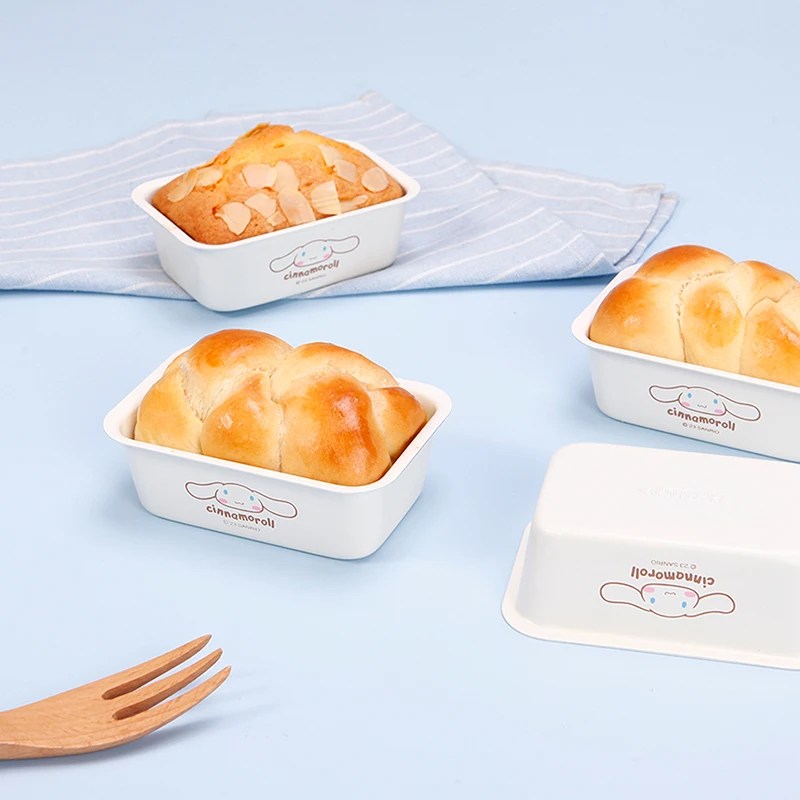 CHEFMADE Molde para Pan Mini Loaf, Molde Antiadherente Resistente al Calor con Diseño de Cinnamoroll, Molde Rectangular para Pastel