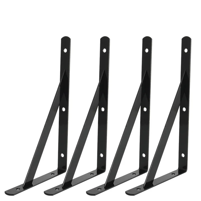 2 pcs wall mounted bracket, 90 degree rust proof metal triangle bracket bracket, fixed bracket, wooden bracket